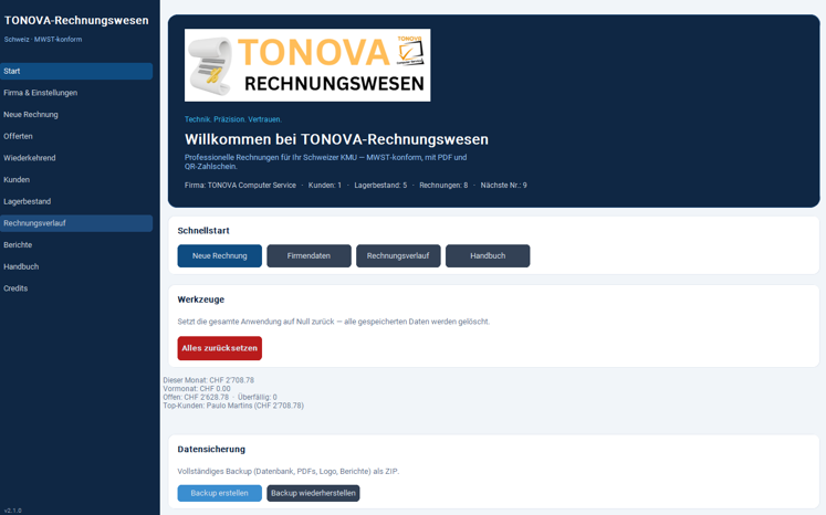TONOVA-Rechnungswesen